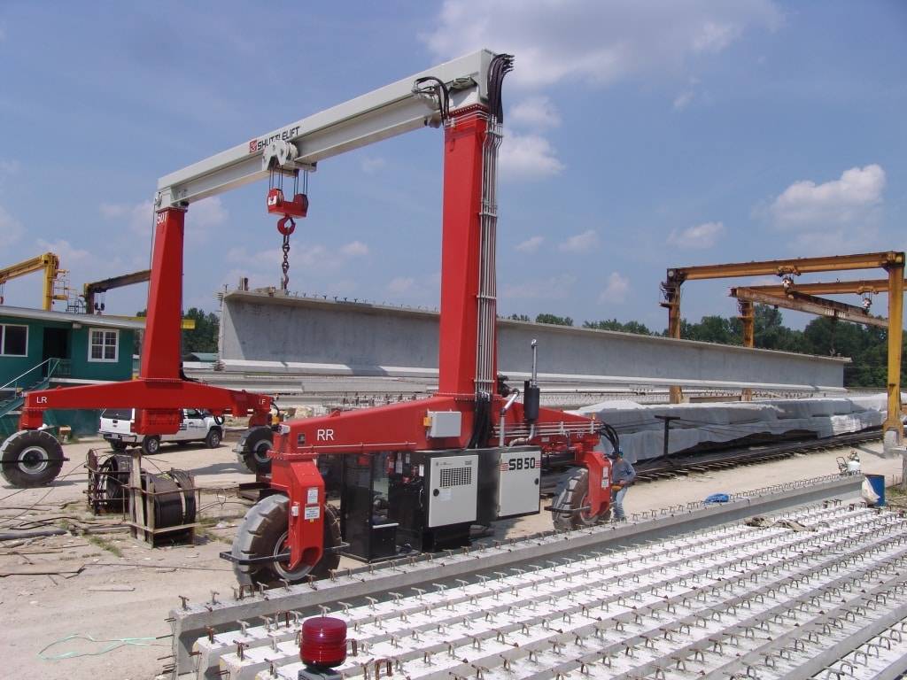 Shuttlelift Single Beam 50 tons Moving Concrete Beams