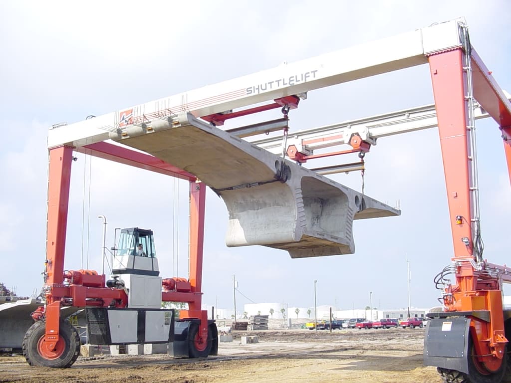 ISL Shuttlelift Crane Moving Concrete