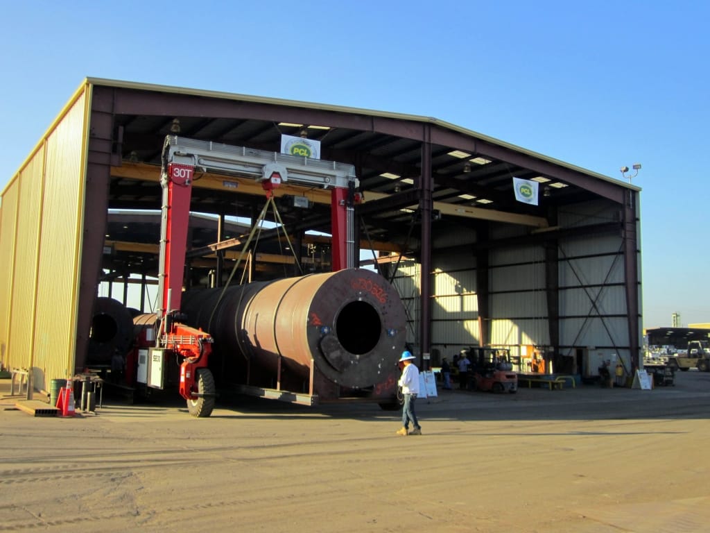 Mobile Gantry Crane with Rubber Tires for Material Transport