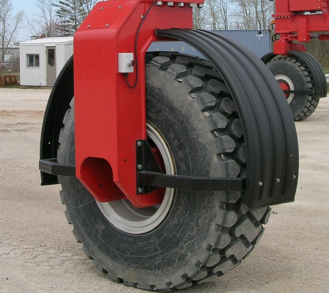 Industrial Tires on Crane for Material Handling