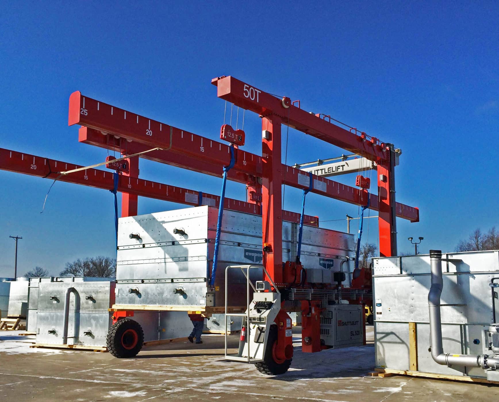 Power Gen Industry Crane with Custom Spreaders