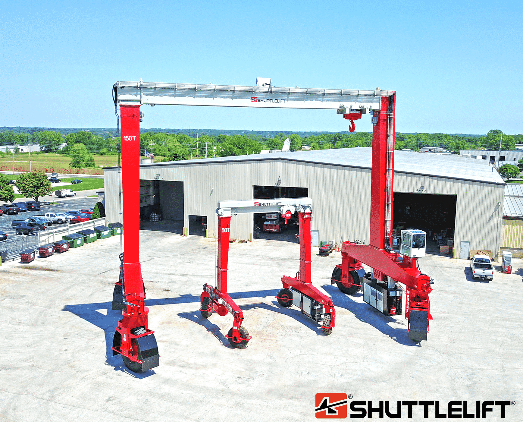 Dual Shuttlelift SB rubber tire gantry cranes