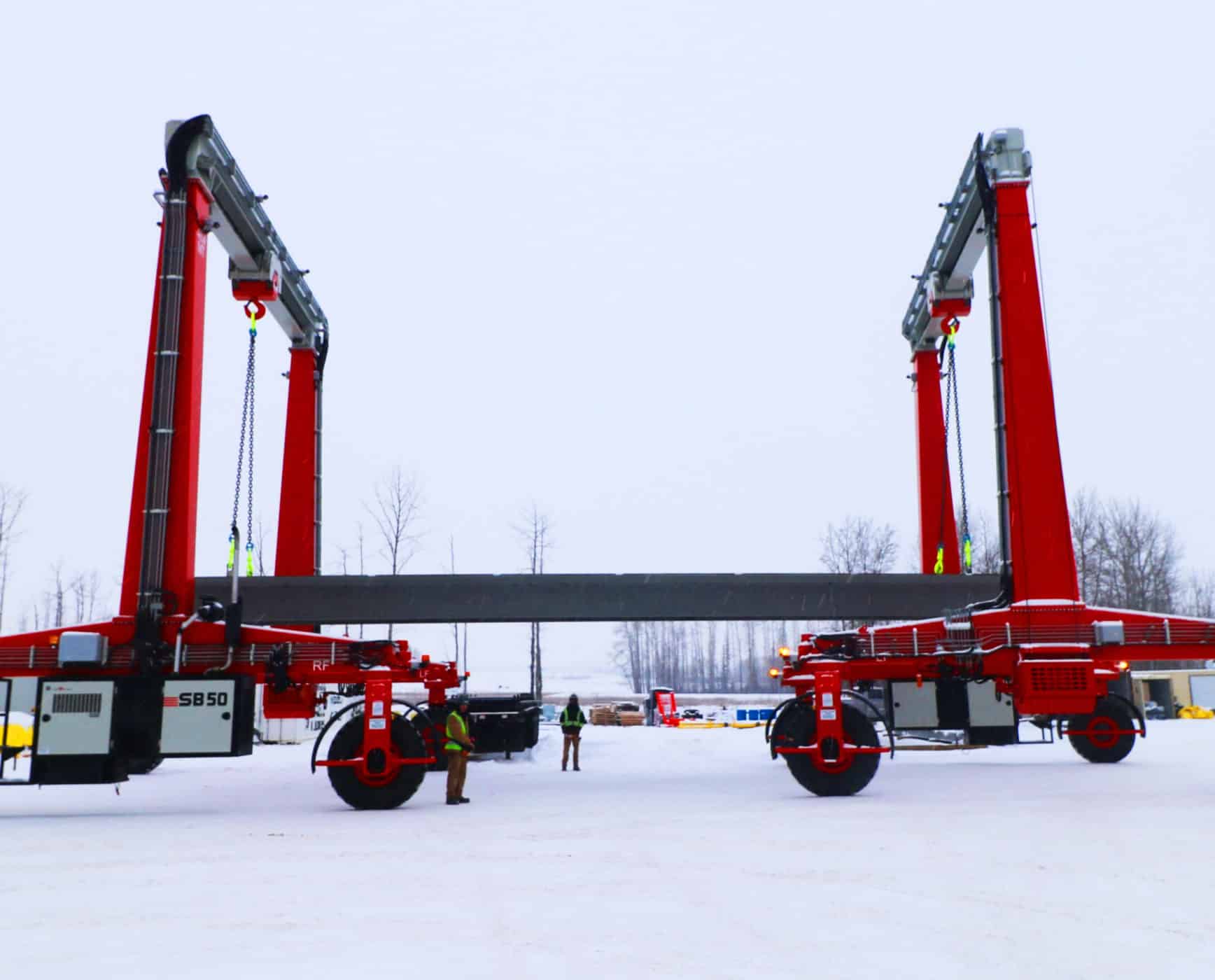 Shuttlelift SB series cranes making tandem pick